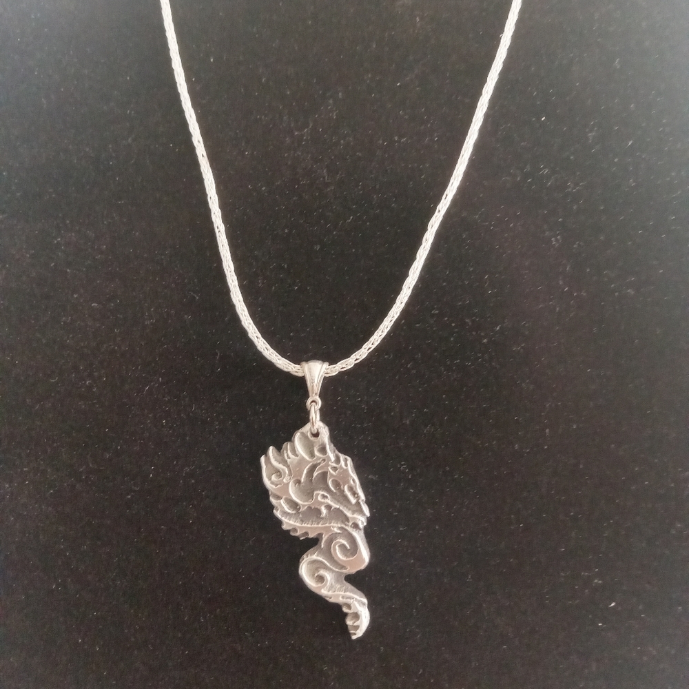 925 Dragon Unisex Pendant and Necklace